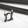 clips en aluminium personnalisés pour tube en fibre de carbone